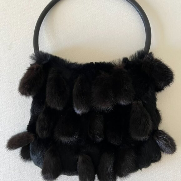 Vintage Authentic Fur Handbag - Il Fait Froid - Picture 5 of 8